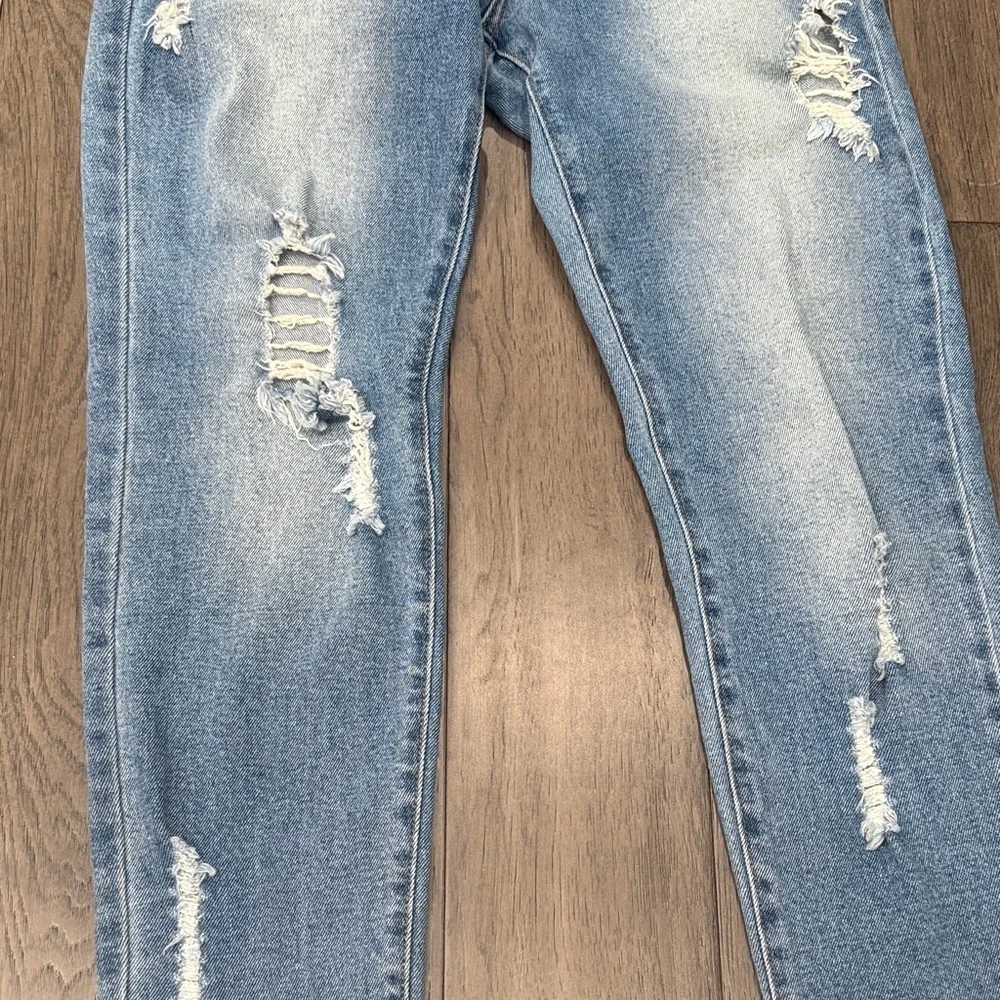 Vibrant M.I.U Distressed ripped Blue Women's skinny Jeans